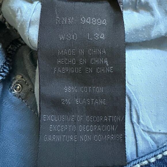 Women’s Cedar Rose Western Bling Medium Wash Denim Bootcut Jeans Size 30 - Picture 4 of 5